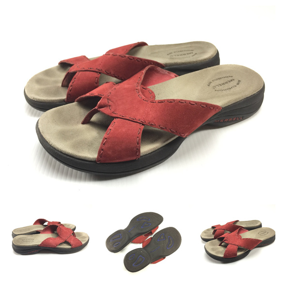 merrell red sandals